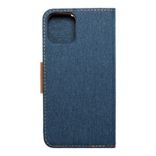 Заредете изображение във визуализатора на галерията – Калъф тип книга Canvas - iphone 14 pro max ( 6.7 ) тъмносин
