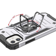 Заредете изображение във визуализатора на галерията – Wozinsky Ring Armor case for iPhone 14 armored cover magnetic holder ring silver

