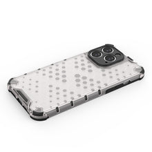 Заредете изображение във визуализатора на галерията – Honeycomb case for iPhone 14 Pro armored hybrid cover transparent

