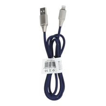 Заредете изображение във визуализатора на галерията – кабел usb for iPhone lightning 8-pin c126 blue 1 meter - TopMag
