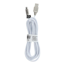 Заредете изображение във визуализатора на галерията – кабел usb for iPhone lightning 8-pin c126 silver 3 meter - TopMag
