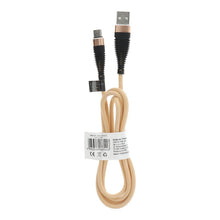 Заредете изображение във визуализатора на галерията – кабел usb - type c 2.0 c171 gold 1 meter - TopMag
