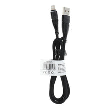 Заредете изображение във визуализатора на галерията – кабел usb for iPhone lightning 8-pin c170 black 1 meter - TopMag
