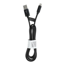 Заредете изображение във визуализатора на галерията – кабел usb - micro leather c184 black 1 meter - TopMag
