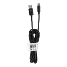 Заредете изображение във визуализатора на галерията – кабел usb - type c 3.0 leather c183 black 2 meter - TopMag
