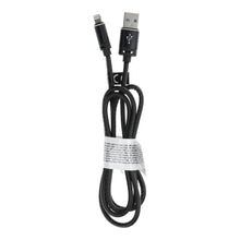 Заредете изображение във визуализатора на галерията – кабел usb for iPhone lightning 8-pin leather c182 black 1 meter - TopMag
