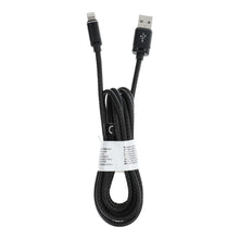 Заредете изображение във визуализатора на галерията – кабел usb for iPhone lightning 8-pin leather c182 black 2 meter - TopMag
