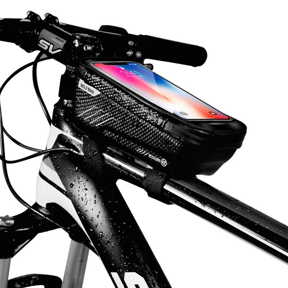 Bicycle holder / front beam bag touch screen with zipper wildman e2 1l 4 