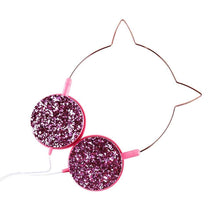Заредете изображение във визуализатора на галерията – Headphones cat ear model ylfs-22 jack 3,5mm pink - TopMag
