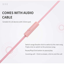 Заредете изображение във визуализатора на галерията – Headphones unicorn model ylfs-u1 jack 3,5mm pink - TopMag
