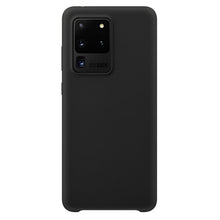 Заредете изображение във визуализатора на галерията – Silicone Case Soft Flexible Rubber Cover for Samsung Galaxy S20 Ultra black - TopMag
