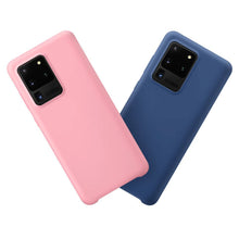 Заредете изображение във визуализатора на галерията – Silicone Case Soft Flexible Rubber Cover for Samsung Galaxy S20 Ultra red - TopMag
