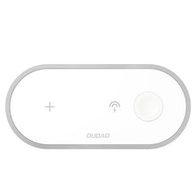 Заредете изображение във визуализатора на галерията – Dudao 3in1 Qi Wireless Charger for Phone / AirPods / Apple Watch 38mm white (A11 white) - TopMag

