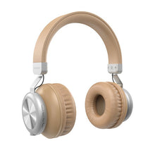 Заредете изображение във визуализатора на галерията – Dudao wireless Bluetooth headphones with micro SD card slot gold (X22 gold) - TopMag
