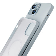 Заредете изображение във визуализатора на галерията – Apple iPhone 14 - 3mk Hardy Silicone MagCase Sierra Blue
