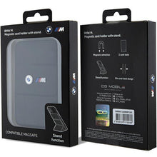 Заредете изображение във визуализатора на галерията – BMW Wallet Card Slot Stand Case BMWCSMMPGK Case - black MagSafe M Edition Collection
