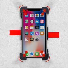 Заредете изображение във визуализатора на галерията – Bicycle motorcycle handlebar phone 360 holder black - TopMag
