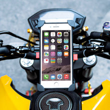 Заредете изображение във визуализатора на галерията – Bicycle motorcycle handlebar phone 360 holder black - TopMag
