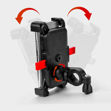 Заредете изображение във визуализатора на галерията – Bicycle motorcycle handlebar phone 360 holder black - TopMag
