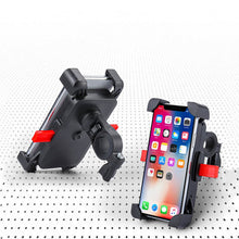 Заредете изображение във визуализатора на галерията – Bicycle motorcycle handlebar phone 360 holder black - TopMag
