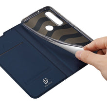 Заредете изображение във визуализатора на галерията – DUX DUCIS Skin Pro Bookcase type case for Huawei P40 Lite E blue - TopMag
