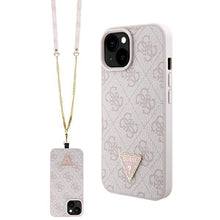 Заредете изображение във визуализатора на галерията – Original Case GUESS hardcase Crossbody 4G Metal Logo GUHCP15MP4TDSCPP for Iphone 15 Plus pink
