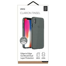 Заредете изображение във визуализатора на галерията – UNIQ etui Clarion Tinsel iPhone Xs Max czarny/vapour smoke - TopMag
