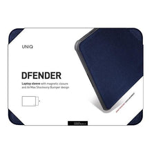 Заредете изображение във визуализатора на галерията – UNIQ etui Dfender laptop Sleeve 15" niebieski/marl blue - TopMag
