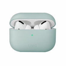 Заредете изображение във визуализатора на галерията – UNIQ etui Lino AirPods Pro Silicone miętowy/mint green - TopMag
