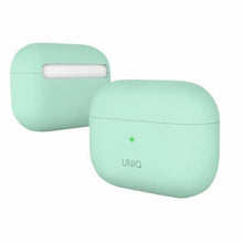 Заредете изображение във визуализатора на галерията – UNIQ etui Lino AirPods Pro Silicone miętowy/mint green - TopMag

