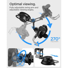 Заредете изображение във визуализатора на галерията – Spigen UTS35W ONETAP UNIVERSAL WINDSHIELD &amp; DASHBOARD CAR MOUNT WIRELESS CHARGER BLACK
