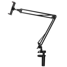 Заредете изображение във визуализатора на галерията – Ugreen holder tripod folding arm for table desk for phone tablet black-gray (50394) - TopMag
