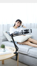 Заредете изображение във визуализатора на галерията – Ugreen holder tripod folding arm for table desk for phone tablet black-gray (50394) - TopMag
