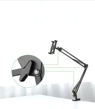 Заредете изображение във визуализатора на галерията – Ugreen holder tripod folding arm for table desk for phone tablet black-gray (50394) - TopMag
