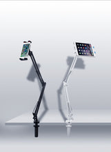Заредете изображение във визуализатора на галерията – Ugreen holder tripod folding arm for table desk for phone tablet black-gray (50394) - TopMag
