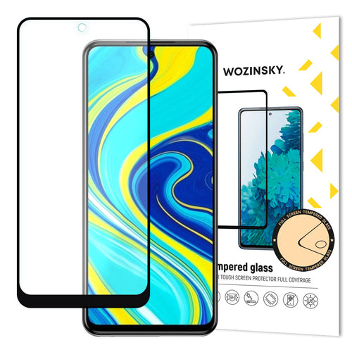 Wozinsky Tempered Glass Full Glue Super Tough Screen Protector Full Coveraged with Frame Case Friendly for Xiaomi Redmi Note 9 Pro / Redmi Note 9S / Poco X3 Pro / Redmi Note 11 Pro Global / Redmi Note 11 Pro 5G Global black - TopMag