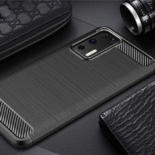 Заредете изображение във визуализатора на галерията – Carbon Case Flexible Cover TPU Case for Huawei P40 black - TopMag
