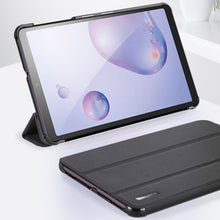 Заредете изображение във визуализатора на галерията – DUX DUCIS Domo Tablet Cover with Multi-angle Stand and Smart Sleep Function for Samsung Galaxy Tab A 8.4'' 2020 black - TopMag
