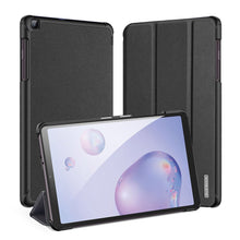 Заредете изображение във визуализатора на галерията – DUX DUCIS Domo Tablet Cover with Multi-angle Stand and Smart Sleep Function for Samsung Galaxy Tab A 8.4'' 2020 black - TopMag
