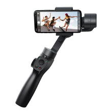 Заредете изображение във визуализатора на галерията – Baseus 3-Axis Smartphone Handheld Gimbal Stabilizer for photos and video recording iOS Android compatible Live Vlog YouTube TikTok gray (SUYT-0G) - TopMag
