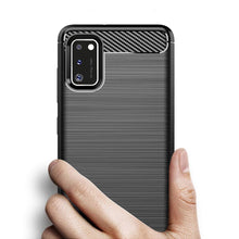 Заредете изображение във визуализатора на галерията – Carbon Case Flexible Cover TPU Case for Samsung Galaxy A41 blue - TopMag
