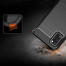 Заредете изображение във визуализатора на галерията – Carbon Case Flexible Cover TPU Case for Samsung Galaxy A41 blue - TopMag
