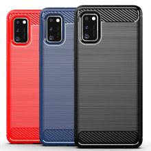 Заредете изображение във визуализатора на галерията – Carbon Case Flexible Cover TPU Case for Samsung Galaxy A41 blue - TopMag
