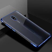 Заредете изображение във визуализатора на галерията – Clear Color Case Gel TPU Electroplating frame Cover for Xiaomi Redmi 8A blue - TopMag
