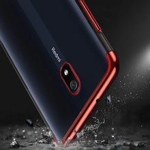 Заредете изображение във визуализатора на галерията – Clear Color Case Gel TPU Electroplating frame Cover for Xiaomi Redmi 8A blue - TopMag
