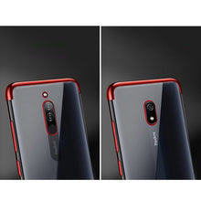 Заредете изображение във визуализатора на галерията – Clear Color Case Gel TPU Electroplating frame Cover for Xiaomi Redmi 8A blue - TopMag
