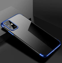 Заредете изображение във визуализатора на галерията – Clear Color Case Gel TPU Electroplating frame Cover for Huawei P40 blue - TopMag
