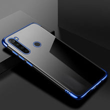 Заредете изображение във визуализатора на галерията – Clear Color Case Gel TPU Electroplating frame Cover for Motorola G8 Plus blue - TopMag
