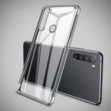 Заредете изображение във визуализатора на галерията – Clear Color Case Gel TPU Electroplating frame Cover for Motorola G8 Plus blue - TopMag
