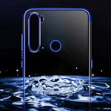 Заредете изображение във визуализатора на галерията – Clear Color Case Gel TPU Electroplating frame Cover for Motorola G8 Plus blue - TopMag
